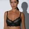 Soutien-gorge Forme Corbeille Plumetis Et Tulle Brodé Avec Basque Lolak - Avec Armatures