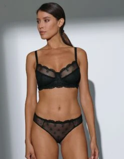 Soutien-gorge Forme Corbeille Plumetis Et Tulle Brodé Avec Basque Lolak - Avec Armatures -Célèbre Lingerie Magasin 701976 C00 zoomx vue6