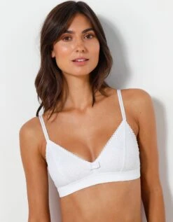 Soutien-gorge Forme Triangle Microfibre Et Dentelle- Sans Armatures -Célèbre Lingerie Magasin 701984 C01 zoomx vue5