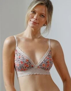 Soutien-gorge Microfibre Imprimée Forme Triangle Wono- Sans Armatures -Célèbre Lingerie Magasin 701989 C01 zoomx vue4