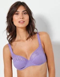 Soutien-gorge Coton Dentelle Uni Coria - Avec Armatures