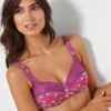 Soutien-gorge Coton Imprimé Fleuri Coria - Sans Armatures -Célèbre Lingerie Magasin 701996 C01 zoomx