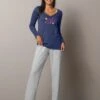 Tee-shirt De Pyjama Manches Longues Imprimé Estrella -Célèbre Lingerie Magasin 703024 C03 zoomx
