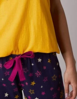 Pantacourt De Pyjama Imprimé étoiles Estrella - Coton -Célèbre Lingerie Magasin 703025 C01 zoomx vue3