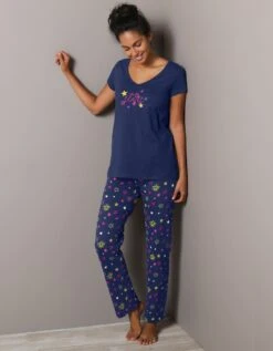 Pantalon De Pyjama Imprimé étoiles Estrella - Coton -Célèbre Lingerie Magasin 703028 C01 zoomx vue2