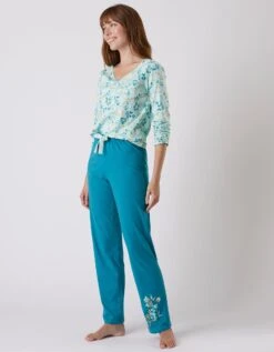 Pantalon Pyjama Coton Imprimé "jardin Secret" -Célèbre Lingerie Magasin 703076 C01 zoomx vue3
