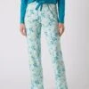 Pantalon Pyjama Coton Imprimé Floral -Célèbre Lingerie Magasin 703077 C01 zoomx