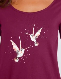 Pyjacourt En Coton Imprimé Oiseaux -Célèbre Lingerie Magasin 703126 C01 zoomx vue4