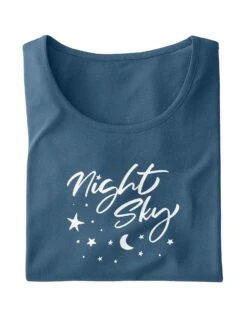 Chemise De Nuit Courte Manches Courtes – Imprimé Night Sky -Célèbre Lingerie Magasin 703142 C01 zoomx vue4