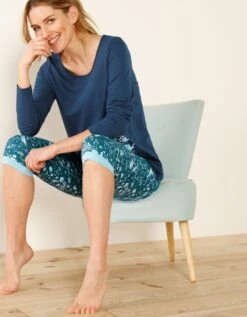 Tee-shirt Manches Longues – Marine -Célèbre Lingerie Magasin 703146 C01 zoomx vue5