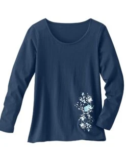 Tee-shirt Manches Longues – Marine -Célèbre Lingerie Magasin 703146 C01 zoomx vue7