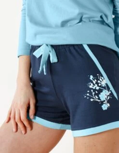 Short De Pyjama – Uni Marine 9 Short De Pyjama – Uni Marine -Célèbre Lingerie Magasin 703153 C01 zoomx vue2