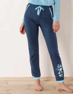 Pantalon De Pyjama – Uni Marine -Célèbre Lingerie Magasin 703154 C01 zoomx vue2