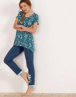 Pantalon De Pyjama – Uni Marine -Célèbre Lingerie Magasin 703154 C01 zoomx vue4