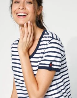 Pyjama Pantacourt Coton Manches Courtes -Célèbre Lingerie Magasin 703173 C01 zoomx vue5