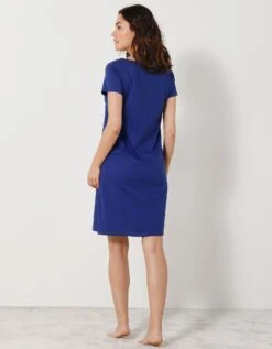 Chemise De Nuit Courte Manches Courtes Motif "rosaces" -Célèbre Lingerie Magasin 703208 C01 zoomx vue4