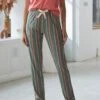 Pantalon Pyjama Imprimé Rayures -Célèbre Lingerie Magasin 703214 C01 zoomx