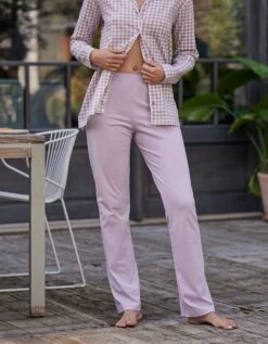 Pyjama Imprimé Carreaux - Col Tailleur -Célèbre Lingerie Magasin 703240 C02 zoomx vue5