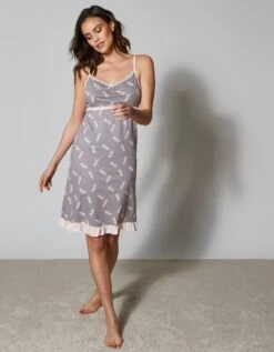 Nuisette Imprimée Coton -Célèbre Lingerie Magasin 703316 C01 zoomx vue3