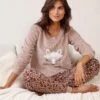 Pyjama Polaire Renard, Manches Longues -Célèbre Lingerie Magasin 703413 C01 zoomx
