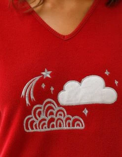 Pyjama Complet Nuages, Polaire Et Manches Longues -Célèbre Lingerie Magasin 703473 C01 zoomx vue4