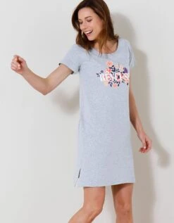 Chemise De Nuit Courte Imprimé "Rêveuse" -Célèbre Lingerie Magasin 703482 C01 zoomx vue4