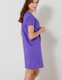 Chemise De Nuit Courte Imprimé "Yoga" -Célèbre Lingerie Magasin 703483 C01 zoomx vue6