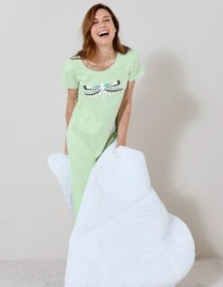 Chemise De Nuit Longue Imprimé "Libellule" 10 Chemise De Nuit Longue Imprimé "Libellule" -Célèbre Lingerie Magasin 703484 C01 zoomx vue4