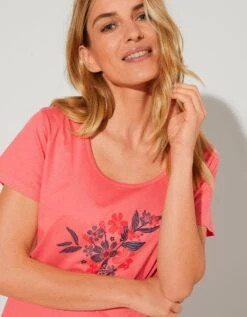 Pyjacourt Coton Imprimé "bouquet" -Célèbre Lingerie Magasin 703554 C01 zoomx vue7