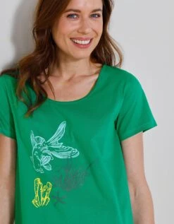 Chemise De Nuit Courte Imprimé Poissons -Célèbre Lingerie Magasin 703560 C01 zoomx vue3