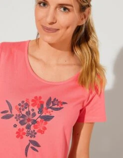 Chemise De Nuit Longue Imprimé "bouquet" -Célèbre Lingerie Magasin 703564 C01 zoomx vue3