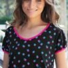 Tee-shirt Manches Courtes Coton Enjoy Imprimé Pois
