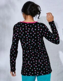 Tee-shirt Manches Longues Coton Enjoy Imprimé Pois 9 Tee-shirt Manches Longues Coton Enjoy Imprimé Pois -Célèbre Lingerie Magasin 703597 C01 zoomx vue3