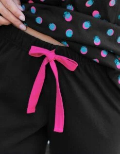 Pantacourt Pyjama Enjoy Uni Imprimé Placé -Célèbre Lingerie Magasin 703598 C01 zoomx vue3