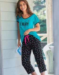 Pantacourt Pyjama Imprimé à Pois -Célèbre Lingerie Magasin 703602 C01 zoomx vue6