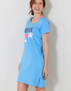 Chemise De Nuit Courte Imprimé "Coffee Lover"(1) -Célèbre Lingerie Magasin 703613 C01 zoomx vue5