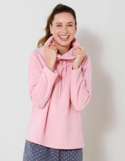 Pyjama Pantalon Col Boule Maille Polaire -Célèbre Lingerie Magasin 703615 C01 zoomx vue4