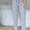 Pantalon Pyjama Coton Imprimé "pétales" -Célèbre Lingerie Magasin 703624 C02 zoomx