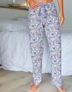 Pantalon Pyjama Coton Imprimé "pétales"