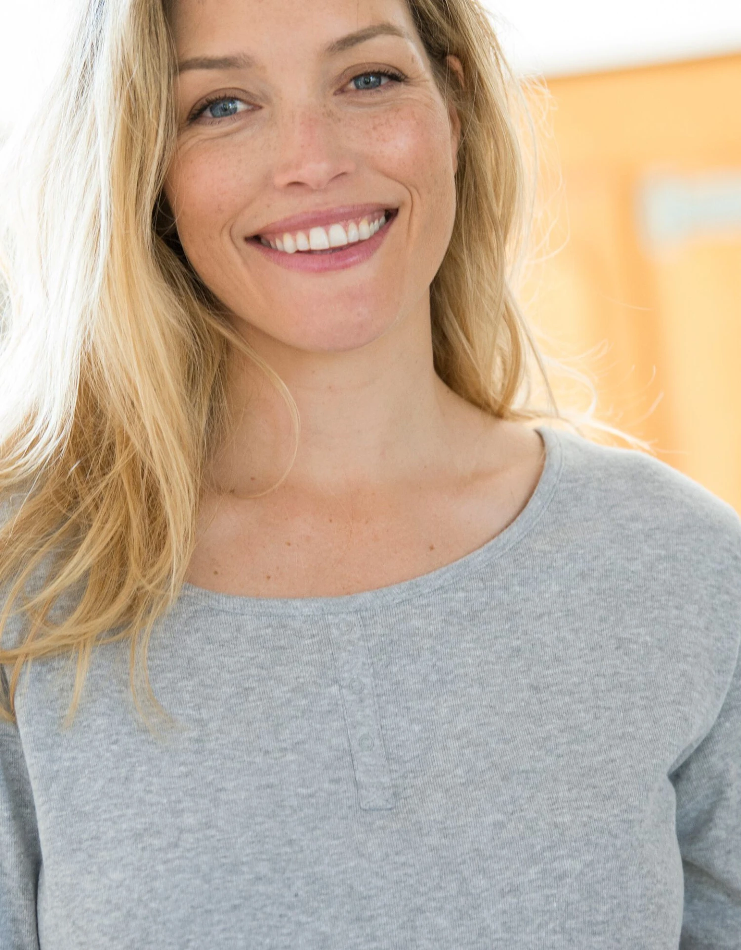 Tee-shirt Pyjama Manches Longues Uni Coton 5 Tee-shirt Pyjama Manches Longues Uni Coton – Image 3