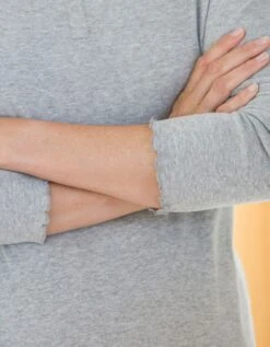 Tee-shirt Pyjama Manches Longues Uni Coton 10 Tee-shirt Pyjama Manches Longues Uni Coton -Célèbre Lingerie Magasin 703631 C01 zoomx vue4