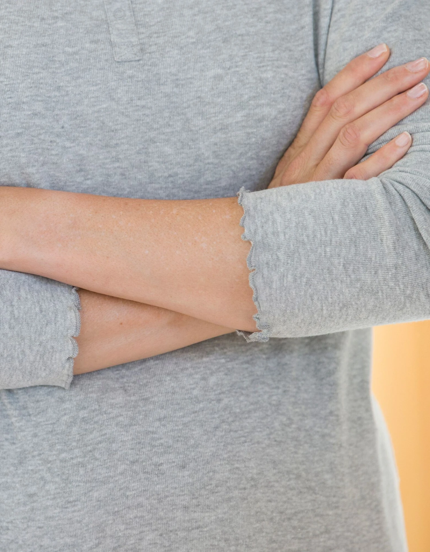 Tee-shirt Pyjama Manches Longues Uni Coton 6 Tee-shirt Pyjama Manches Longues Uni Coton – Image 4