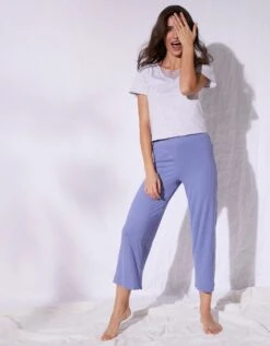 Tee-shirt Col Plumetis Manches Courtes -Célèbre Lingerie Magasin 703668 C01 zoomx vue4