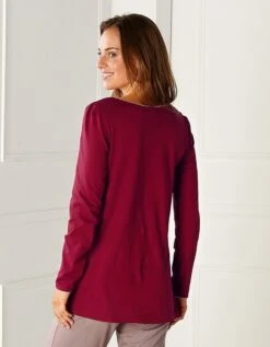 Tee-shirt Imprimé Fleurs - Manches Longues -Célèbre Lingerie Magasin 703686 C04 zoomx vue3