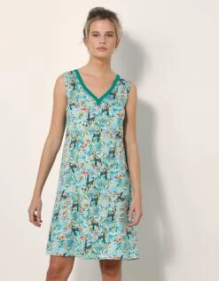 Chemise De Nuit Roméo Imprimée Toucan <br/> 10 Chemise De Nuit Roméo Imprimée Toucan <br/> -Célèbre Lingerie Magasin 703712 C01 zoomx vue3