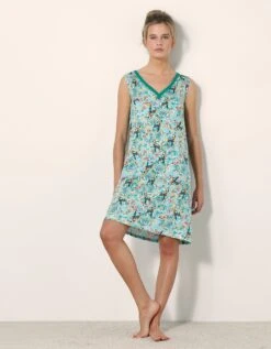 Chemise De Nuit Roméo Imprimée Toucan <br/> 12 Chemise De Nuit Roméo Imprimée Toucan <br/> -Célèbre Lingerie Magasin 703712 C01 zoomx vue5