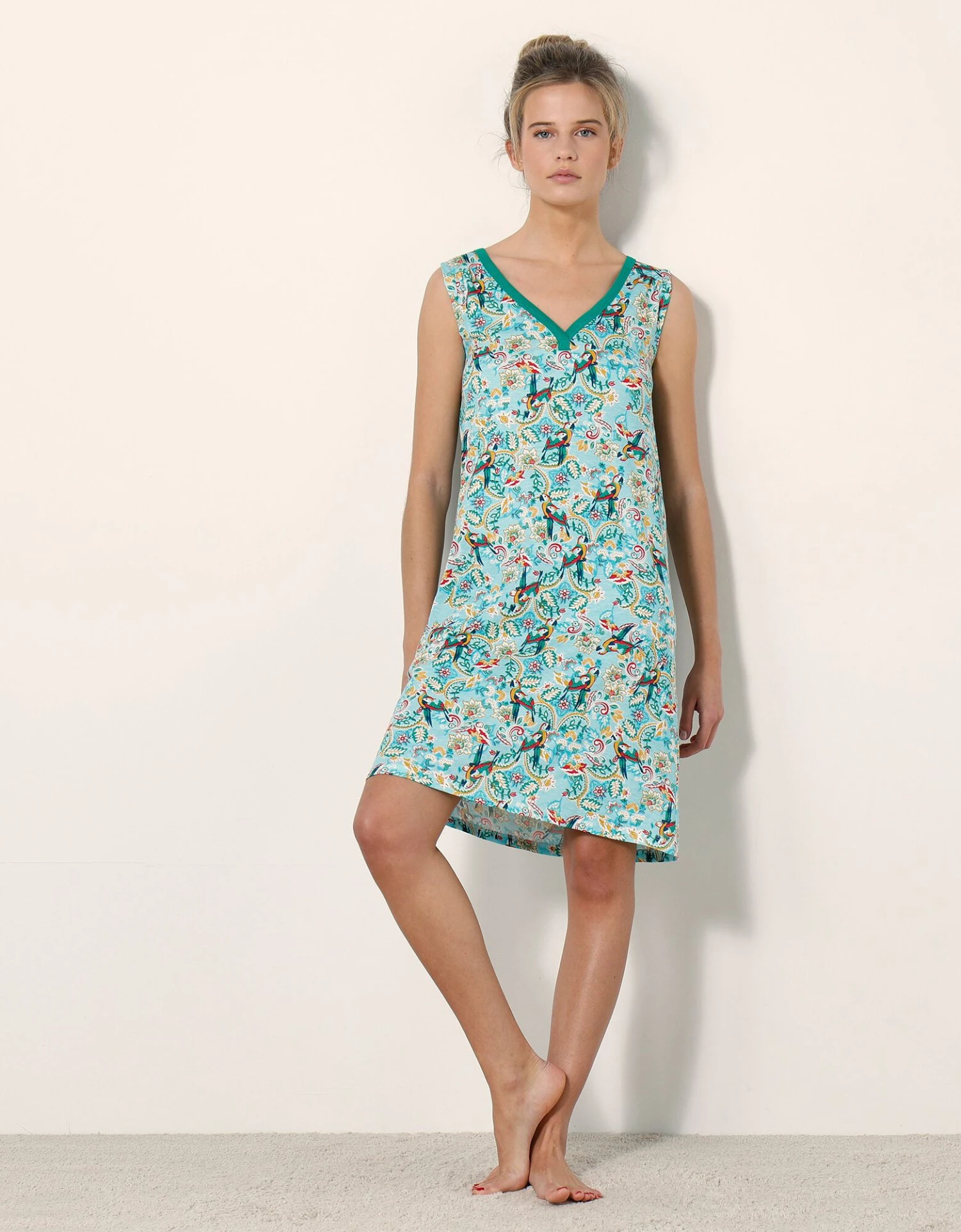 Chemise De Nuit Roméo Imprimée Toucan <br/> 7 Chemise De Nuit Roméo Imprimée Toucan <br/> – Image 5