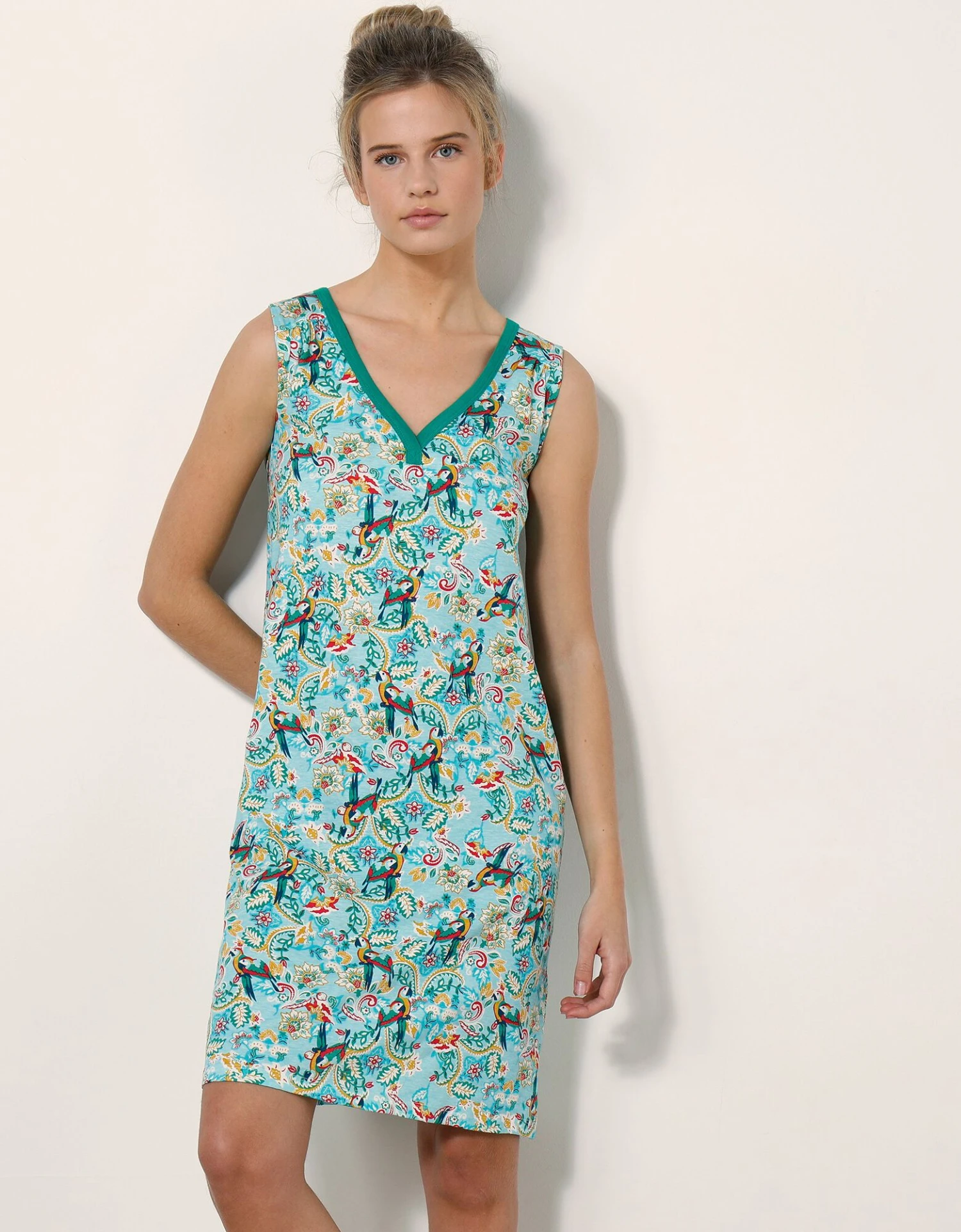 Chemise De Nuit Roméo Imprimée Toucan <br/> 8 Chemise De Nuit Roméo Imprimée Toucan <br/> – Image 6