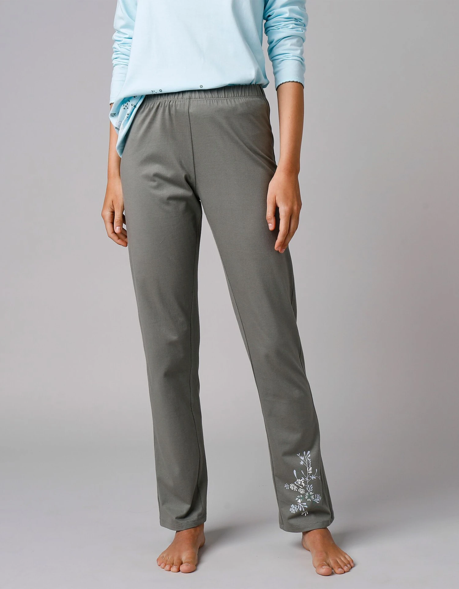 Pantalon De Pyjama Imprimé Placé Fleurs 3 Pantalon De Pyjama Imprimé Placé Fleurs