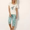 Pyjama Pantacourt Roméo Imprimé Toucan -Célèbre Lingerie Magasin 703720 C01 zoomx
